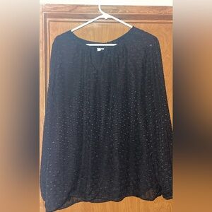 Elegant Black Women's Blouse